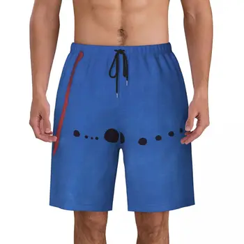 Мужские плавки с абстрактным художественным принтом, Быстросохнущая пляжная одежда, пляжные шорты Joan Miro Boardshorts