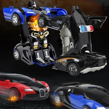 1Pc 1: 36 2-в-1 Детские игрушки для мальчиков Спорт на открытом воздухе Деформация автомобиля Роботы Модель игрушки